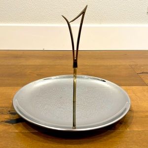 Vintage mcm Silver Tray retro serving platter